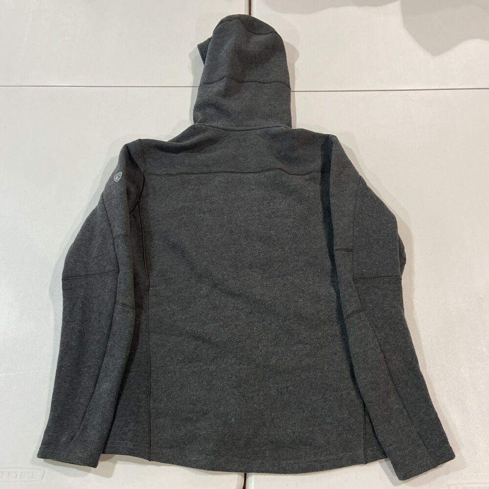 Kuhl Interceptr Fleece Hoodie Mens Size L Gray Full Zip Outdoor Hiking Gorp - Picture 7 of 8